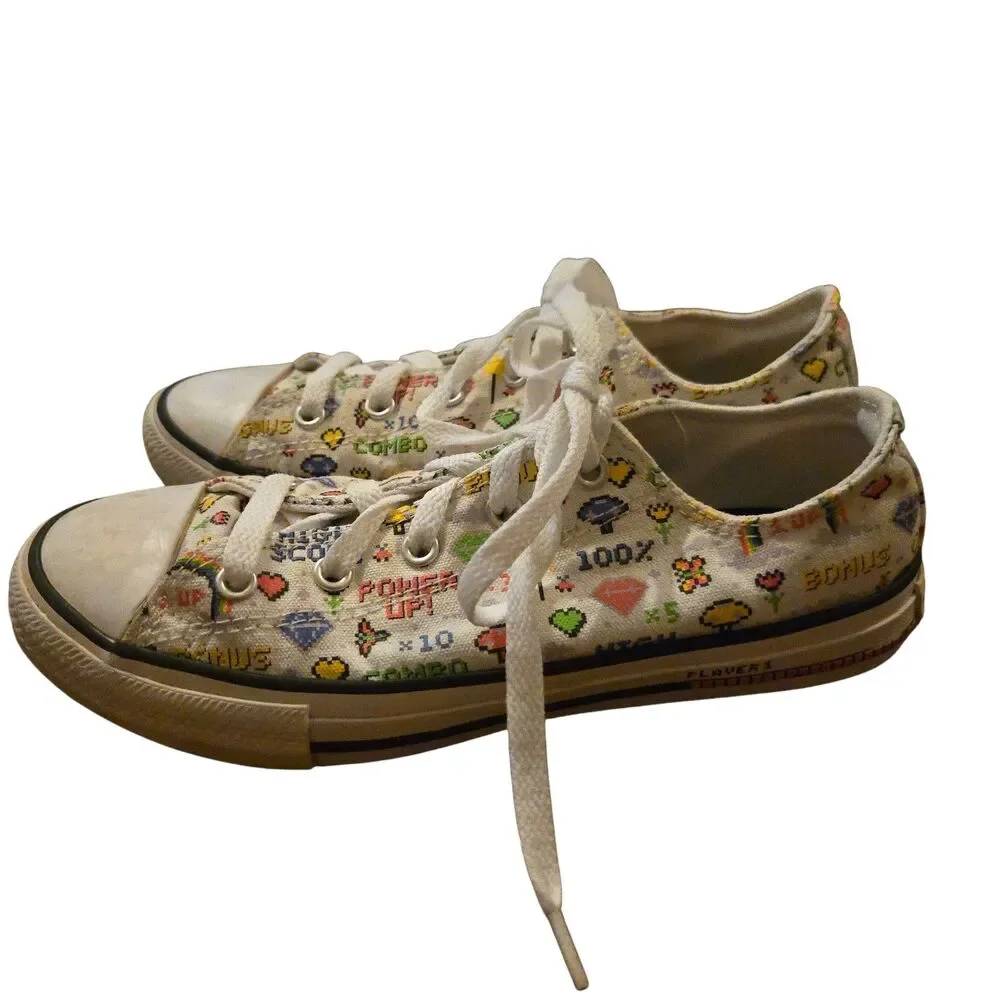 Converse Chuck Taylor All Star Ox Game Canvas Kids Shoes US Size 3 Preppy Skater